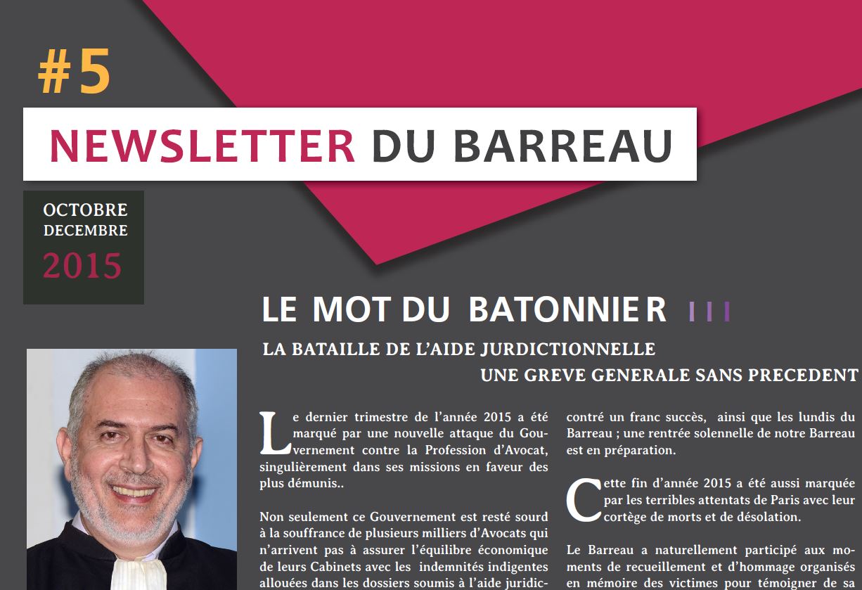 NewsBarreau DEC-15, un focus sur Me Cuartero page 7 #Avocats Barreau de #Guadeloupe 